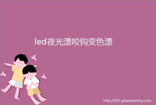 led夜光漂咬钩变色漂